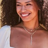 image:imageKendra Scott Cailin Pendant Necklace Fashion Jewelry for WomenGOLD METAL  WHITE CUBIC ZIRCONIA