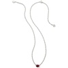 image:imageKendra Scott Cailin Pendant Necklace Fashion Jewelry for WomenRHODIUM  BURGUNDY CRYSTAL