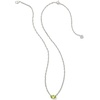 image:imageKendra Scott Cailin Pendant Necklace Fashion Jewelry for WomenRHODIUM  LIGHT GREEN CRYSTAL