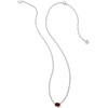 image:imageKendra Scott Cailin Pendant Necklace Fashion Jewelry for WomenRHODIUM  RED CRYSTAL