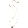 image:imageKendra Scott Elisa Pendant Necklace for Women Fashion Jewelry 14k GoldPlatedGOLD  DARK LAVENDER LAB GROWN OPAL