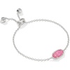 RHODIUM - HOT PINK DRUSY