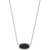 RHODIUM - BLACK DRUSY