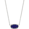 RHODIUM - INDIGO BLUE DRUSY