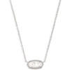 RHODIUM - white MOTHER OF PEARL