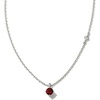 image:imageKendra Scott Maisie Sterling Silver Pendant NecklaceRED GARNET