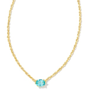 image:imageKendra Scott Cailin Pendant Necklace Fashion Jewelry for WomenGOLD  AQUA CRYSTAL