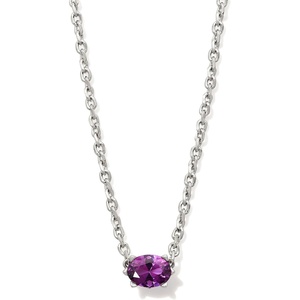 image:imageKendra Scott Cailin Pendant Necklace Fashion Jewelry for WomenRHODIUM  PURPLE CRYSTAL