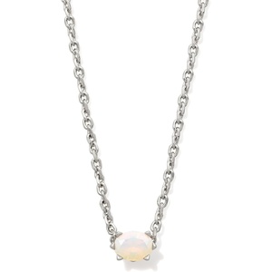 image:imageKendra Scott Cailin Pendant Necklace Fashion Jewelry for WomenRHODIUM  WHITE IRIDESCENT CRYSTAL