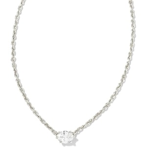 image:imageKendra Scott Cailin Pendant Necklace Fashion Jewelry for WomenRHODIUM METAL  WHITE CUBIC ZIRCONIA