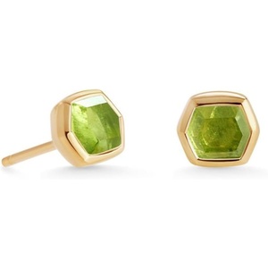 image:imageKendra Scott Davie Stud Earrings Fine Jewelry for Women18K GOLD VERMEIL  PERIDOT
