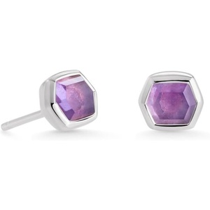 image:imageKendra Scott Davie Stud Earrings Fine Jewelry for WomenSTERLING SILVER  AMETHYST