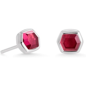 image:imageKendra Scott Davie Stud Earrings Fine Jewelry for WomenSTERLING SILVER  RED GARNET