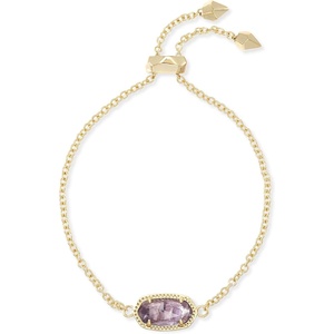 image:imageKendra Scott Elaina Adjustable Chain Bracelet for Women Fashion Jewelry GoldPlatedGOLD  AMETHYST