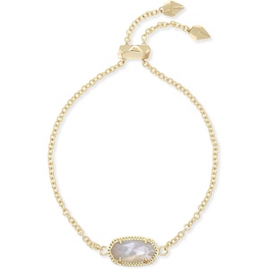 image:imageKendra Scott Elaina Adjustable Chain Bracelet for Women Fashion Jewelry GoldPlatedGOLD  IVORY MOTHER OF PEARL