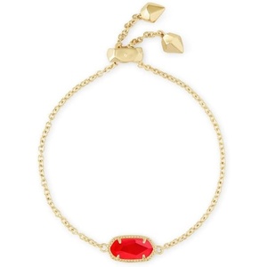 image:imageKendra Scott Elaina Adjustable Chain Bracelet for Women Fashion Jewelry GoldPlatedGOLD  RED ILLUSION