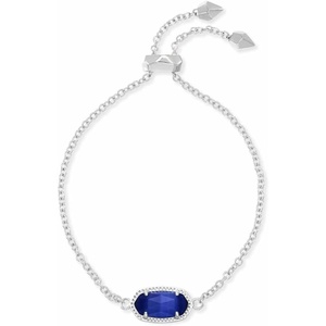 image:imageKendra Scott Elaina Adjustable Chain Bracelet for Women Fashion Jewelry GoldPlatedRHODIUM  COBALT CATS EYE
