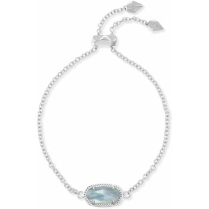 image:imageKendra Scott Elaina Adjustable Chain Bracelet for Women Fashion Jewelry GoldPlatedRHODIUM  LIGHT BLUE ILLUSION