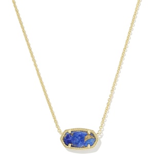 image:imageKendra Scott Elisa Pendant Necklace for Women Fashion Jewelry 14k GoldPlatedGOLD  BRONZE VEINED LAPIS