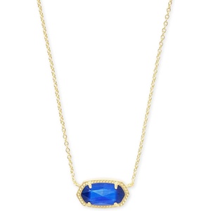 image:imageKendra Scott Elisa Pendant Necklace for Women Fashion Jewelry 14k GoldPlatedGOLD  COBALT CATS EYE