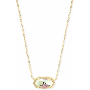 image:imageKendra Scott Elisa Pendant Necklace for Women Fashion Jewelry 14k GoldPlatedGOLD  DICHROIC GLASS