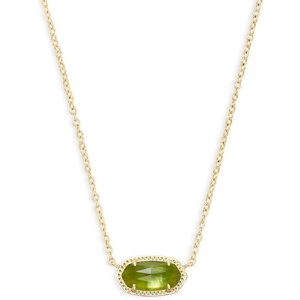 image:imageKendra Scott Elisa Pendant Necklace for Women Fashion Jewelry 14k GoldPlatedGOLD  PERIDOT ILLUSION