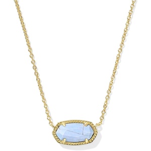 image:imageKendra Scott Elisa Pendant Necklace for Women Fashion Jewelry 14k GoldPlatedGOLD  VARIEGATED LIGHT BLUE MAGNESITE