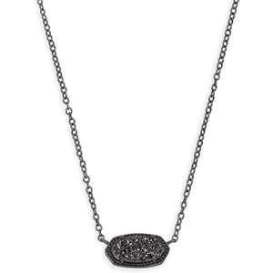 image:imageKendra Scott Elisa Pendant Necklace for Women Fashion Jewelry 14k GoldPlatedGUNMETAL  BLACK DRUSY