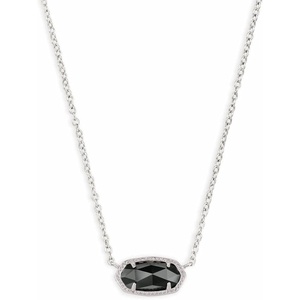 image:imageKendra Scott Elisa Pendant Necklace for Women Fashion Jewelry 14k GoldPlatedRHODIUM  BLACK