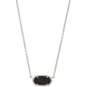 image:imageKendra Scott Elisa Pendant Necklace for Women Fashion Jewelry 14k GoldPlatedRHODIUM  BLACK DRUSY