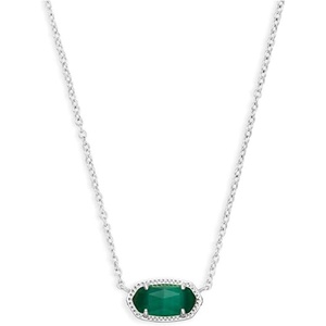 image:imageKendra Scott Elisa Pendant Necklace for Women Fashion Jewelry 14k GoldPlatedRHODIUM  EMERALD CATS EYE