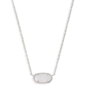 image:imageKendra Scott Elisa Pendant Necklace for Women Fashion Jewelry 14k GoldPlatedRHODIUM  IRIDESCENT DRUSY