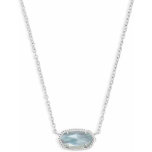 image:imageKendra Scott Elisa Pendant Necklace for Women Fashion Jewelry 14k GoldPlatedRHODIUM  LIGHT BLUE ILLUSION