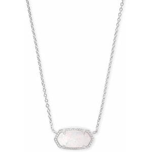 image:imageKendra Scott Elisa Pendant Necklace for Women Fashion Jewelry 14k GoldPlatedRHODIUM  WHITE OPAL