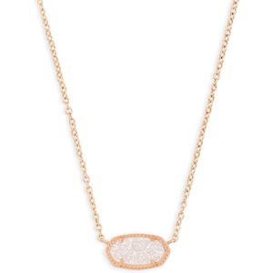 image:imageKendra Scott Elisa Pendant Necklace for Women Fashion Jewelry 14k GoldPlatedROSE GOLD  IRIDESCENT DRUSY