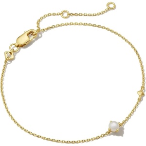 image:imageKendra Scott Maisie Delicate Chain BraceletWHITE PEARL VERMEIL