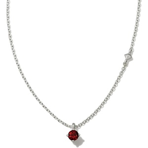 image:imageKendra Scott Maisie Sterling Silver Pendant NecklaceRED GARNET