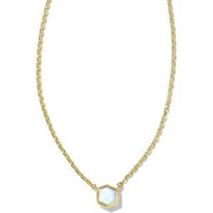image:imageKendra Scott Davie Pendant Necklace 18k Gold Vermeil DemiFine Jewelry for Women Opal