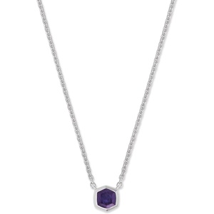 image:imageKendra Scott Davie Pendant Necklace in Sterling Silver DemiFine Jewelry for Women Blue Iolite
