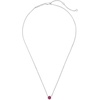 image:imageKendra Scott Davie Pendant Necklace in Sterling Silver DemiFine Jewelry for Women Pink Ruby