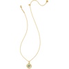 image:imageKendra Scott 14k GoldPlated Brass Letter AZ Disc Reversible Pendant Necklace Fashion Jewelry for WomenLetter O