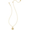image:imageKendra Scott 14k GoldPlated Brass Letter AZ Disc Reversible Pendant Necklace Fashion Jewelry for WomenLetter P