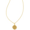 image:imageKendra Scott 14k GoldPlated Brass Letter AZ Disc Reversible Pendant Necklace Fashion Jewelry for WomenLetter Q