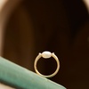 image:imageKendra Scott Leighton 14k GoldPlated Brass Pearl Band Ring in White Pearl Fashion Jewelry for Women Size 6