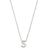 image:imageKendra Scott Letters AZ Pendant Necklace for Women Fashion Jewelry RhodiumPlated BrassLetter S