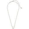 image:imageKendra Scott Letters AZ Pendant Necklace for Women Fashion Jewelry RhodiumPlated BrassLetter U