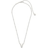 image:imageKendra Scott Letters AZ Pendant Necklace for Women Fashion Jewelry RhodiumPlated BrassLetter V