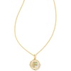 image:imageKendra Scott 14k GoldPlated Brass Letter AZ Disc Reversible Pendant Necklace Fashion Jewelry for WomenLetter F
