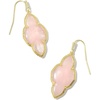 image:imageKendra Scott Abbie Drop Earring Fashion Jewelry for WomenGOLD  ROSE QUARTZ