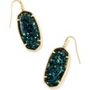 image:imageKendra Scott Faceted Elle Drop Earrings in 14k GoldPlated Brass Dark Teal Mica Fashion Jewelry for Women
